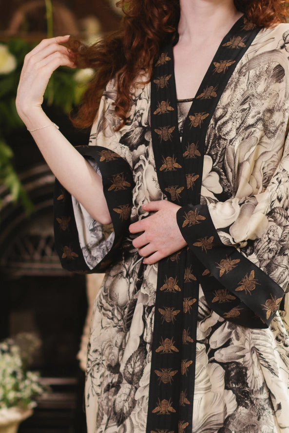 Opera Duster Kimono Robe . Honey and the Moon