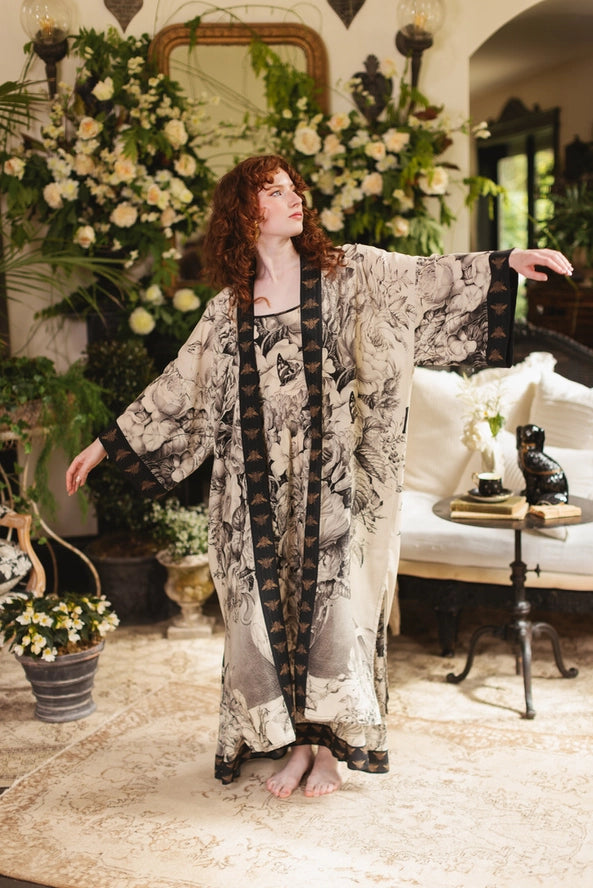 Opera Duster Kimono Robe . Honey and the Moon