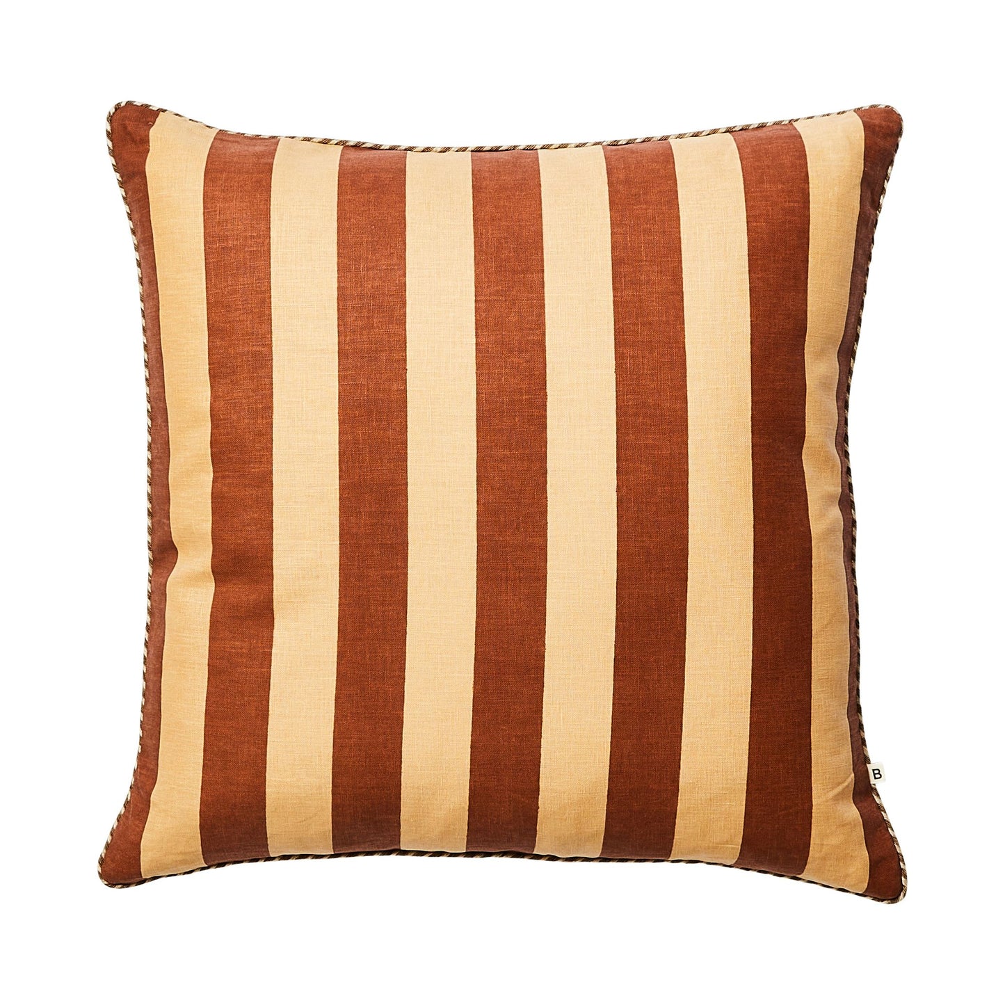 Cushion . Bold Stripe Cocoa . 60cm