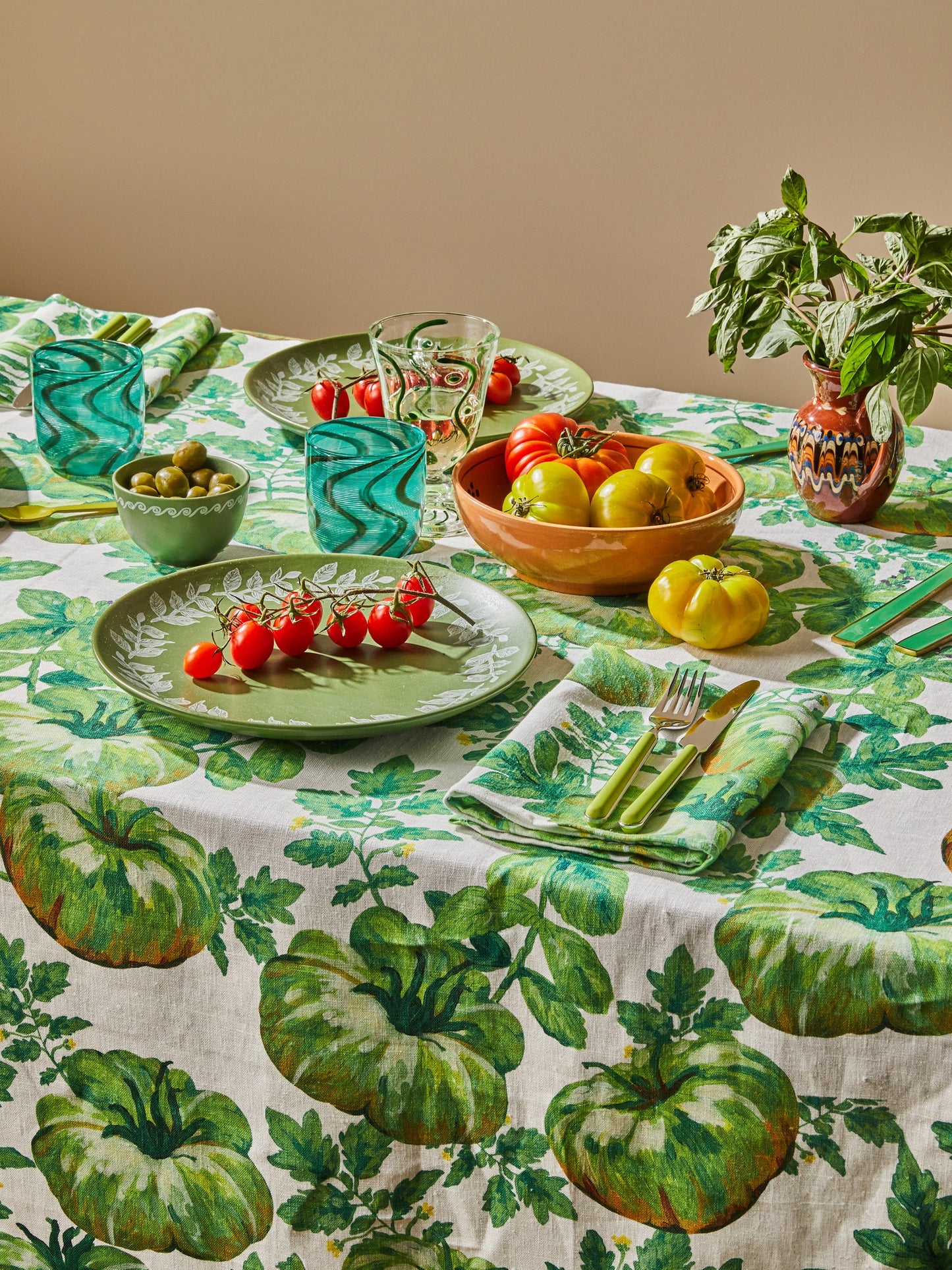 Heirloom Green Tablecloth ARRIVING SOON