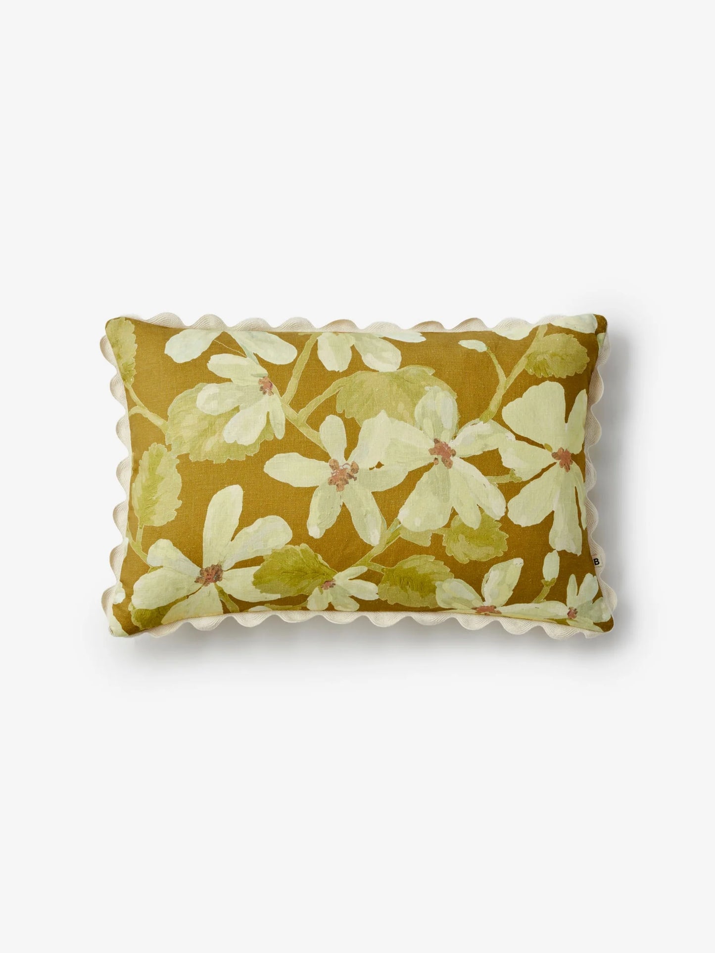 Cushion . Violet Mustard . 60cm x 40cm