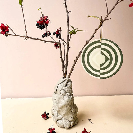 Handmade Ceramic Christmas Ornament . Christmas Wish
