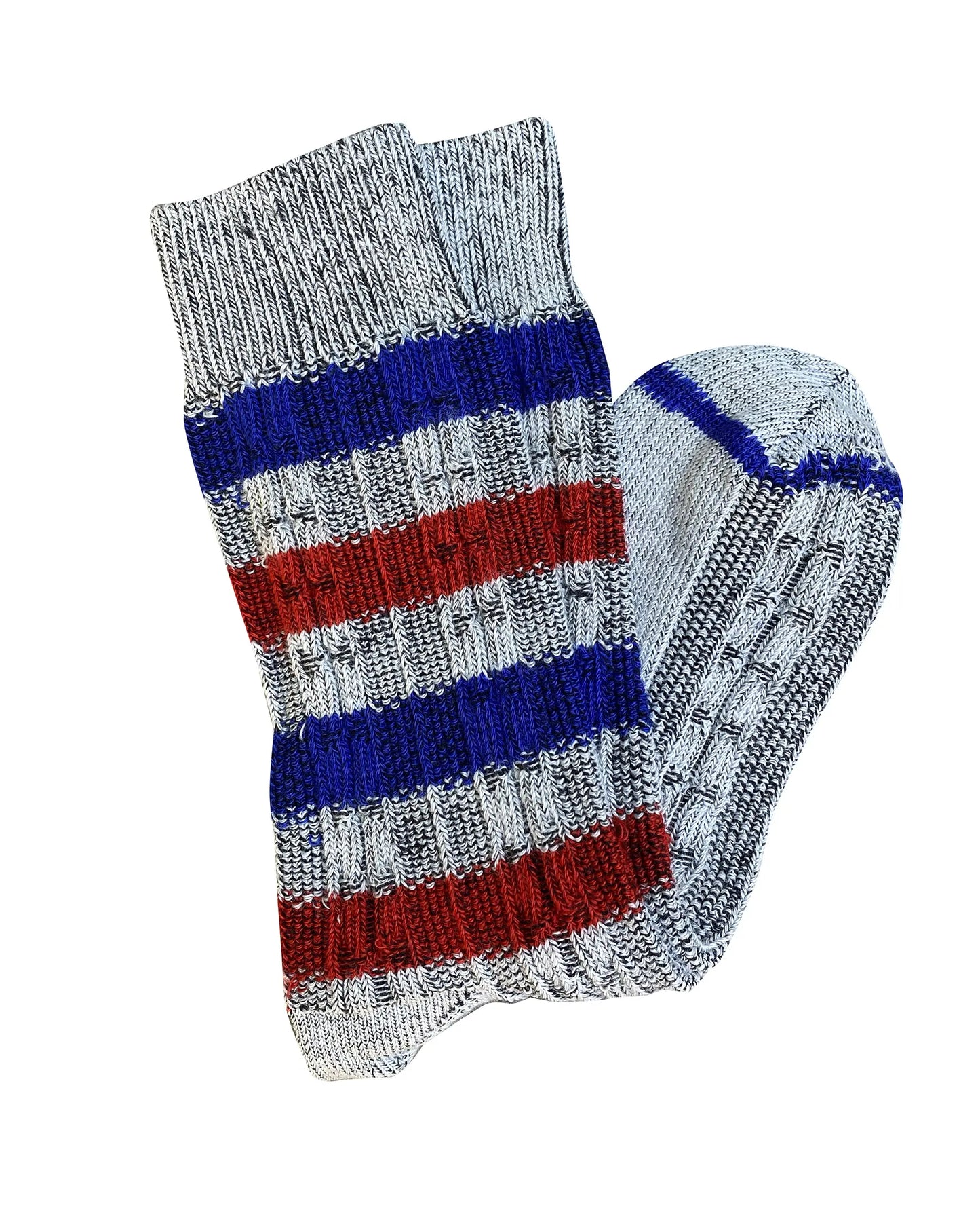 Merino Wool Socks . Chunky Cable . Silver