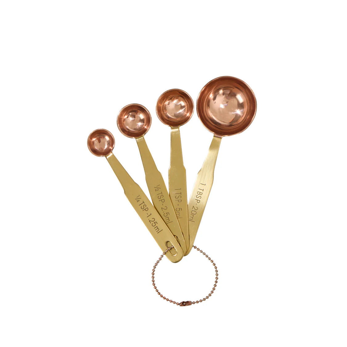 Copper + Brass Measuring Spoon Set