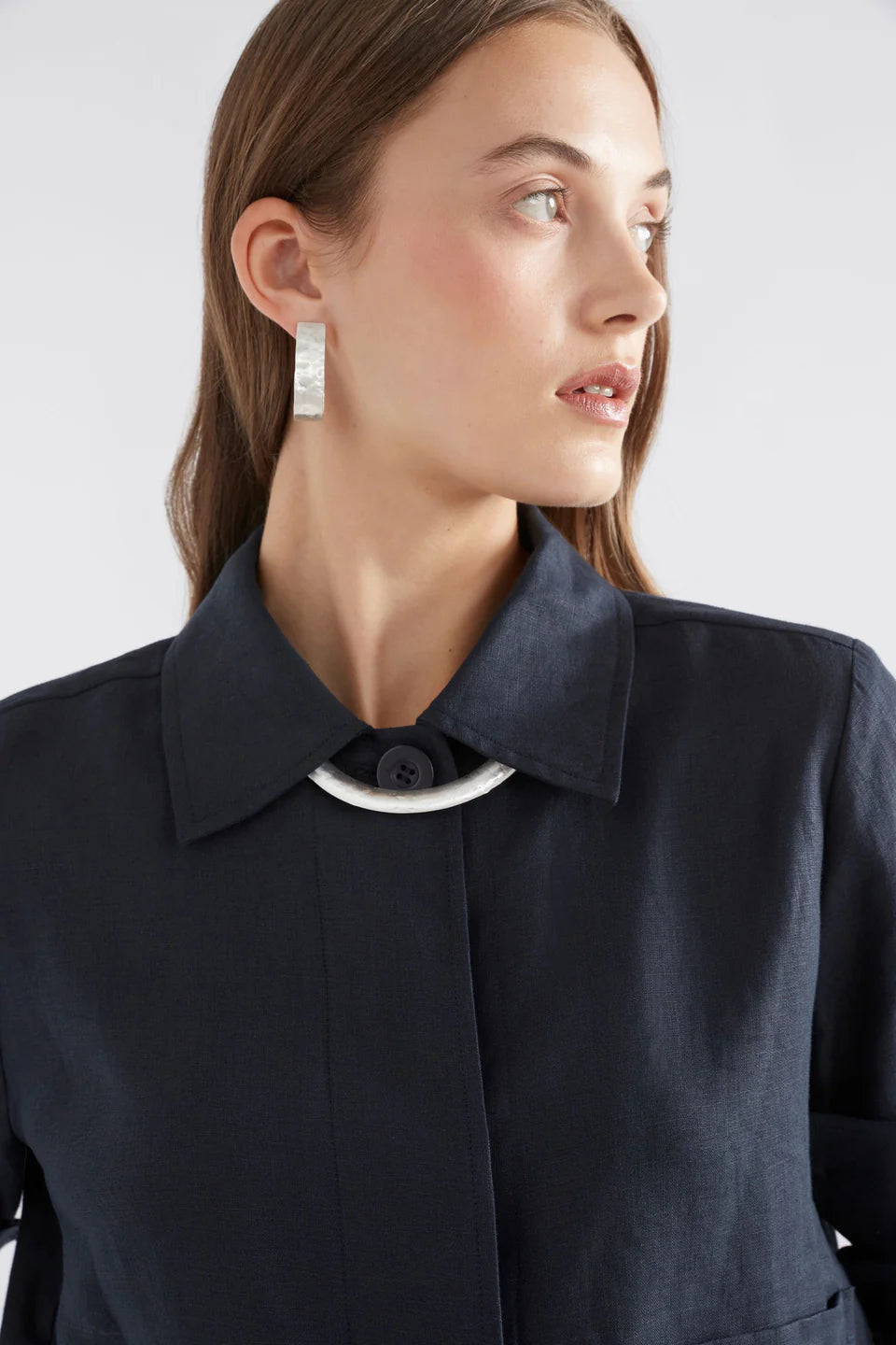 Earrings . Gild Hoop Large . Silver