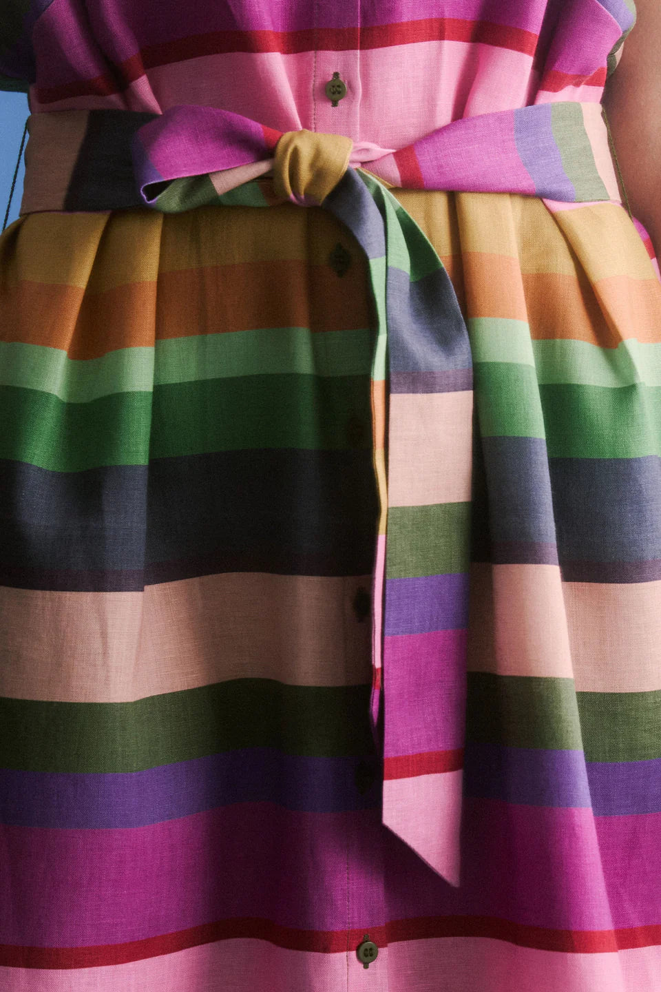 Tilko Linen Shirt Dress . Lysbro