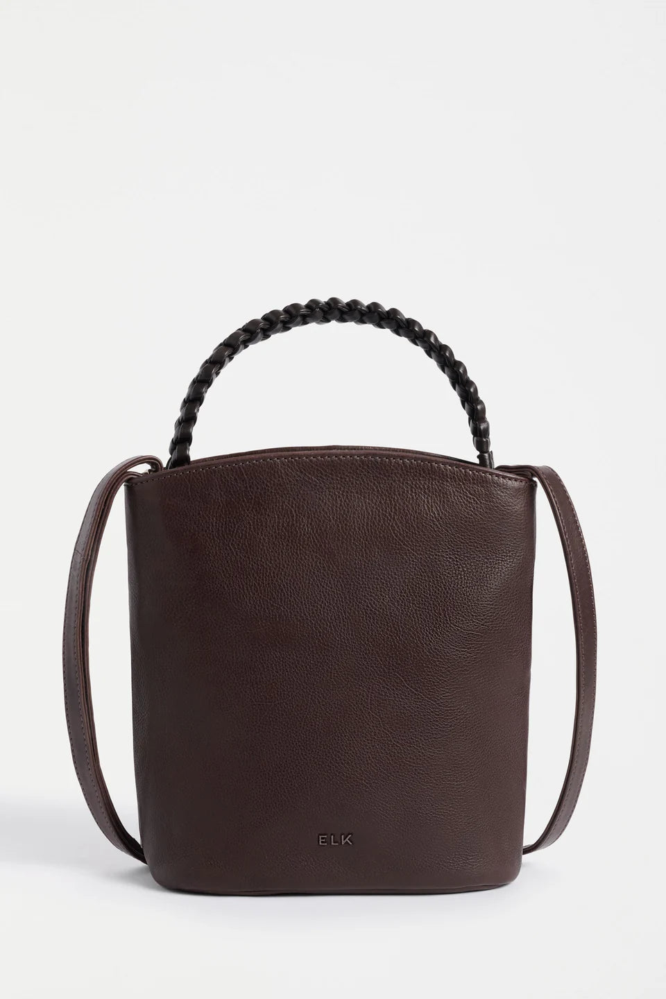 Bolenn Crossbody Leather Bag . Espresso