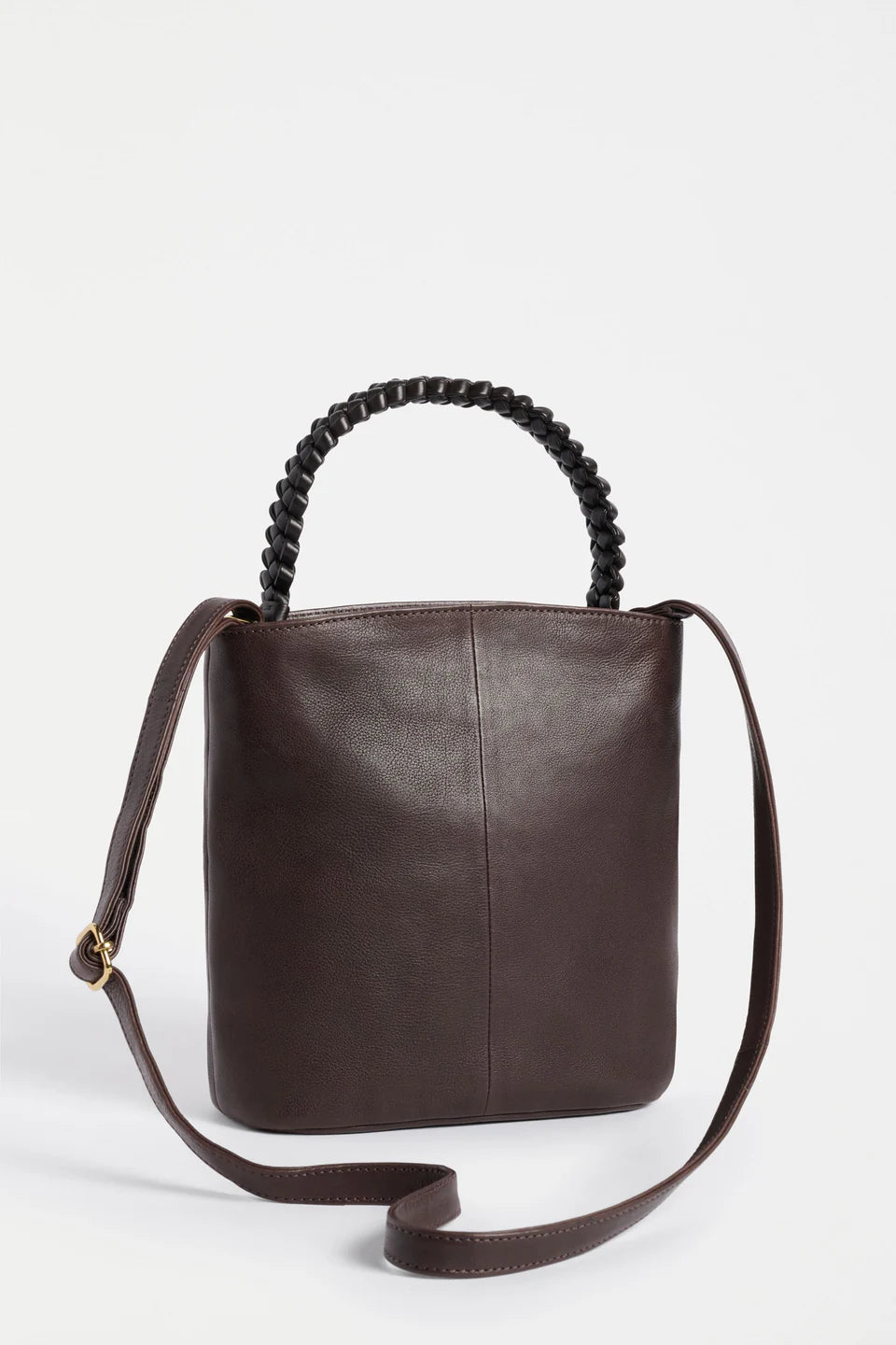 Bolenn Crossbody Leather Bag . Espresso