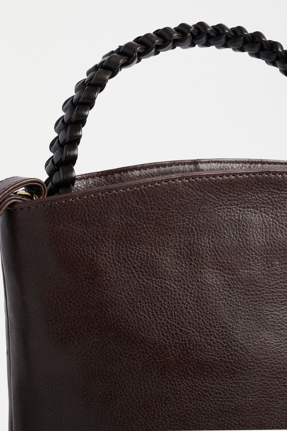 Bolenn Crossbody Leather Bag . Espresso