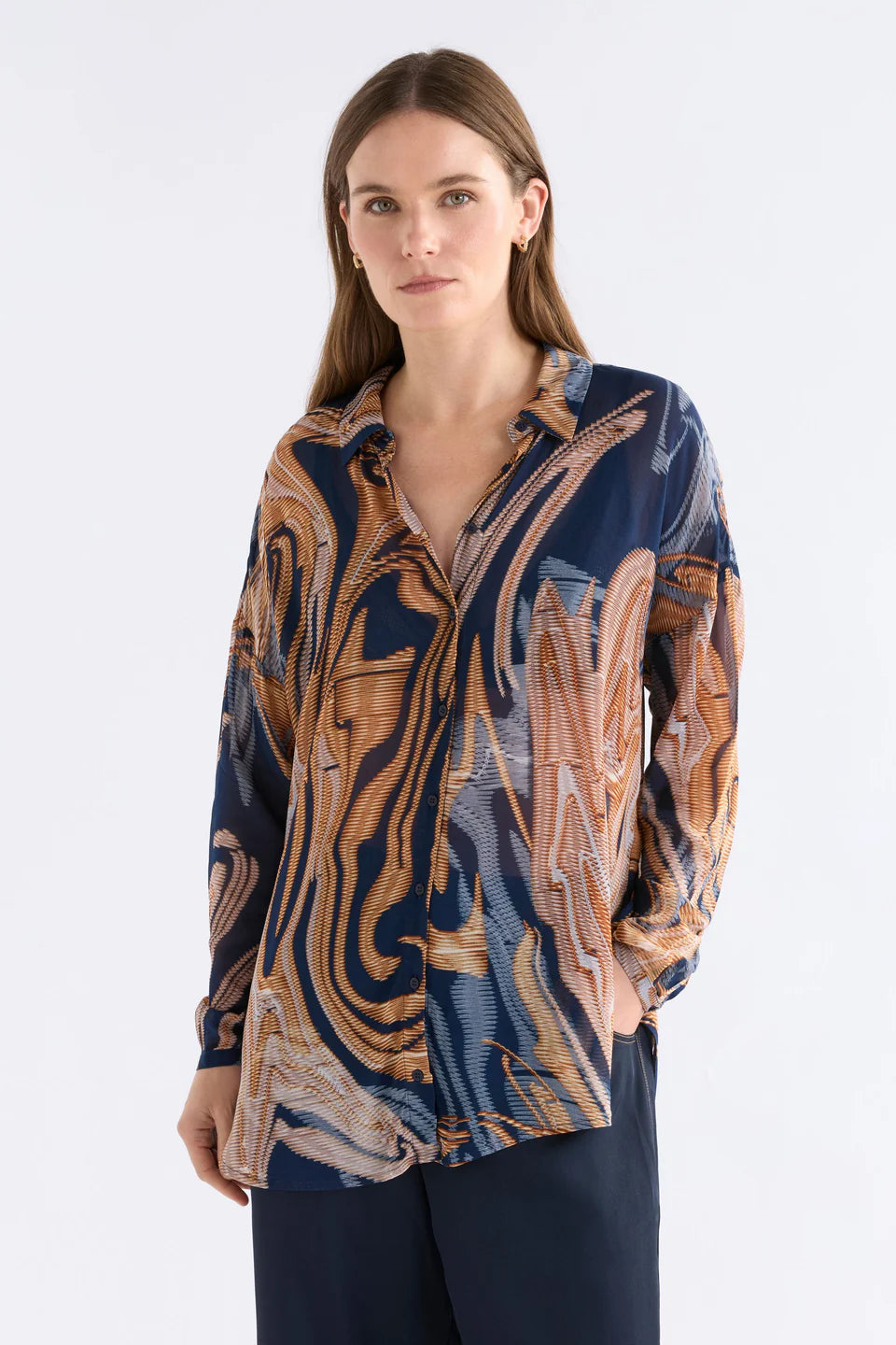 Eir Sheer Shirt . Brandr