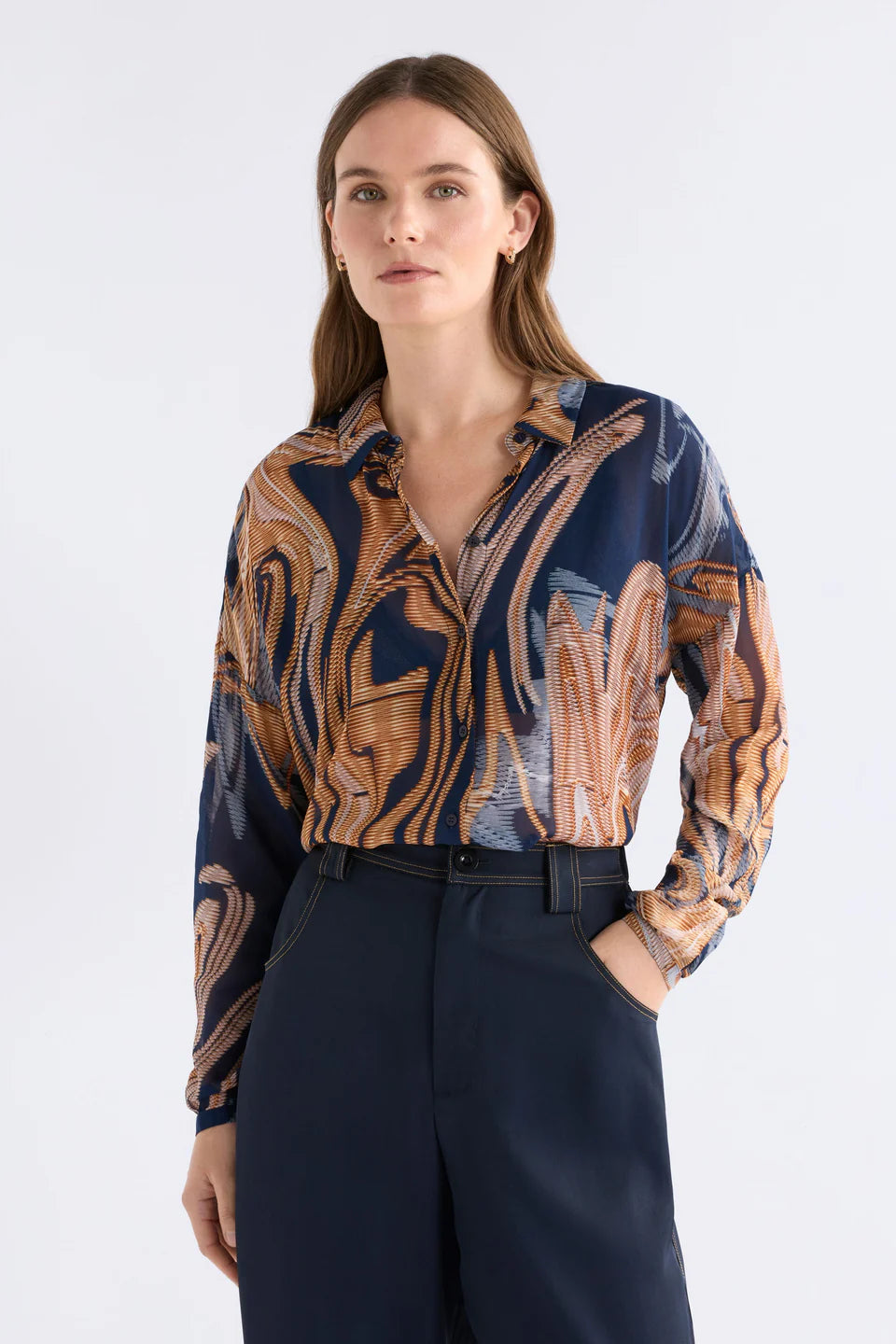 Eir Sheer Shirt . Brandr