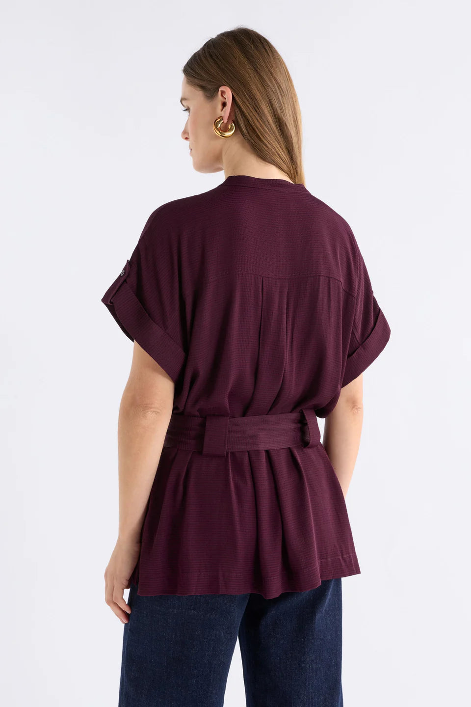 Meikes Shirt . Burgundy