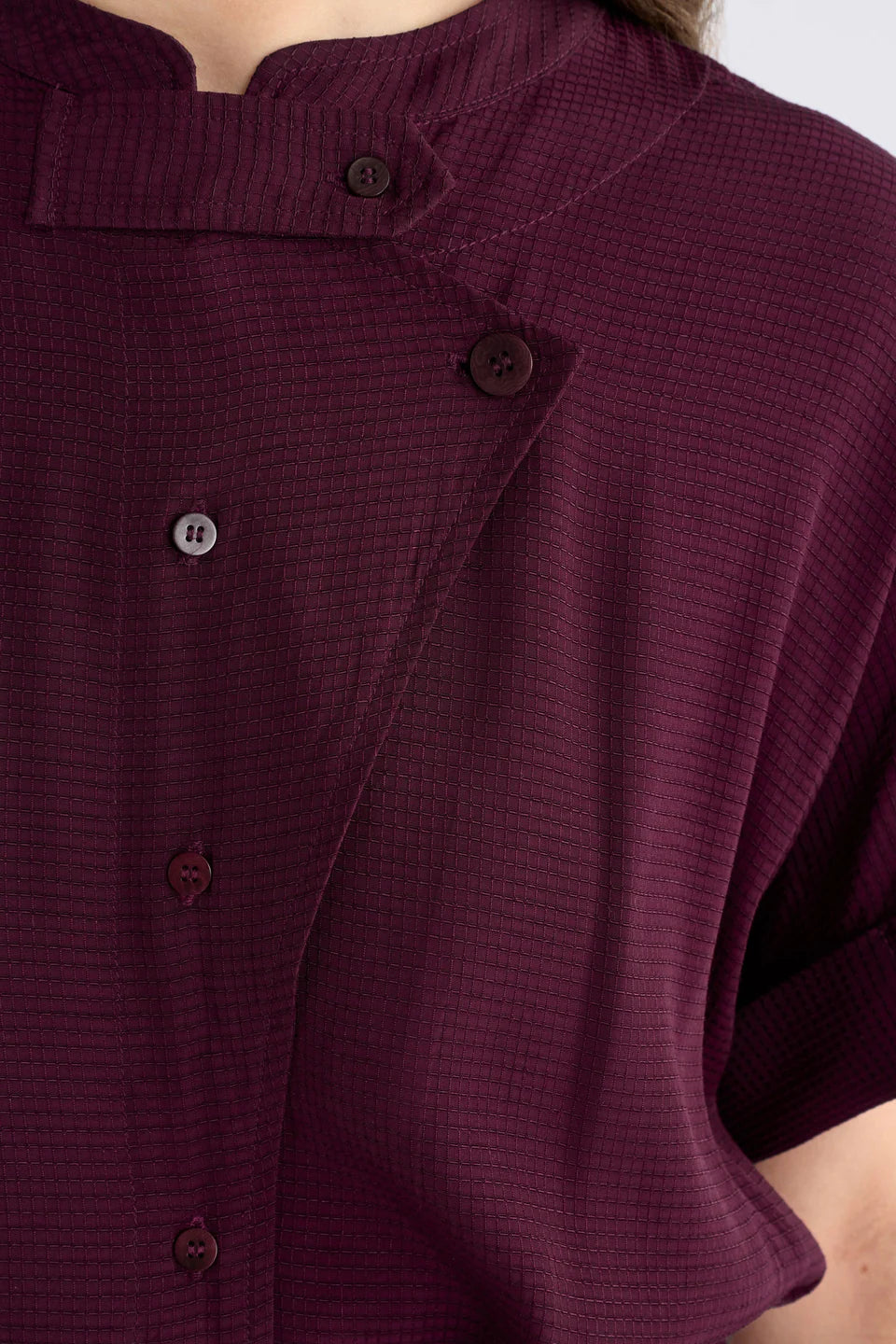Meikes Shirt . Burgundy