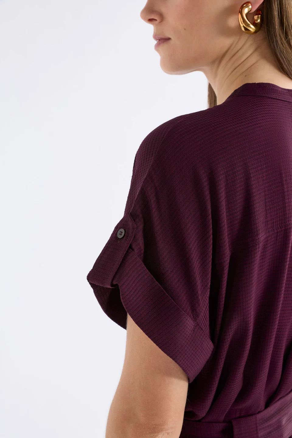 Meikes Shirt . Burgundy