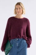 Agna Sweater . Merlot