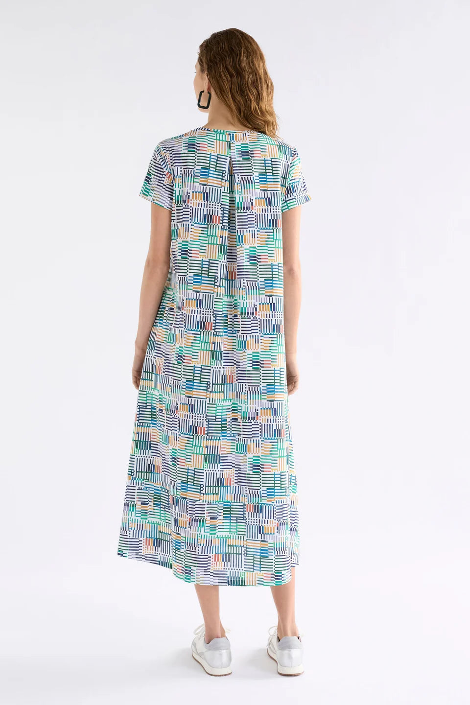 Haki Dress . Chess Print