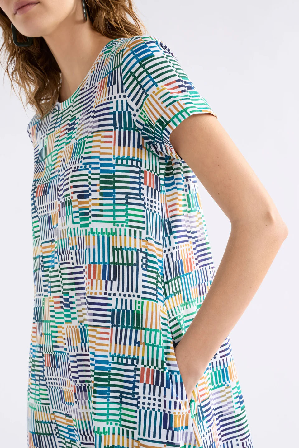 Haki Dress . Chess Print
