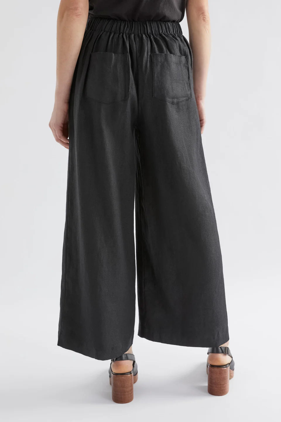 Ilona Linen Pant . Black