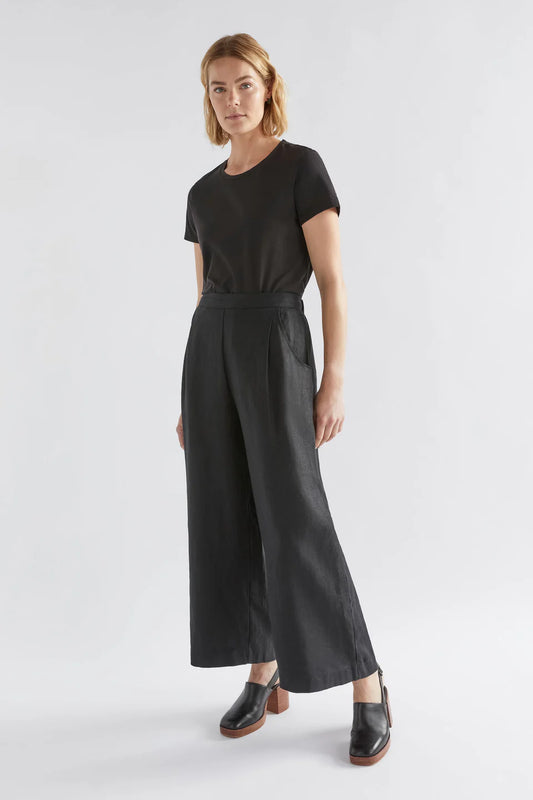 Ilona Linen Pant . Black