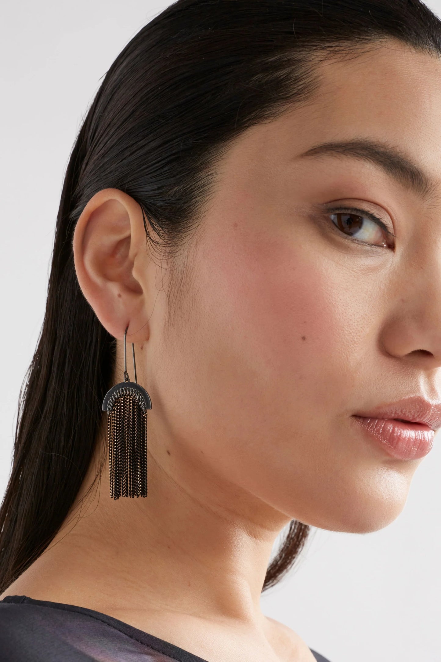 Earrings . Kade Hook . Black .