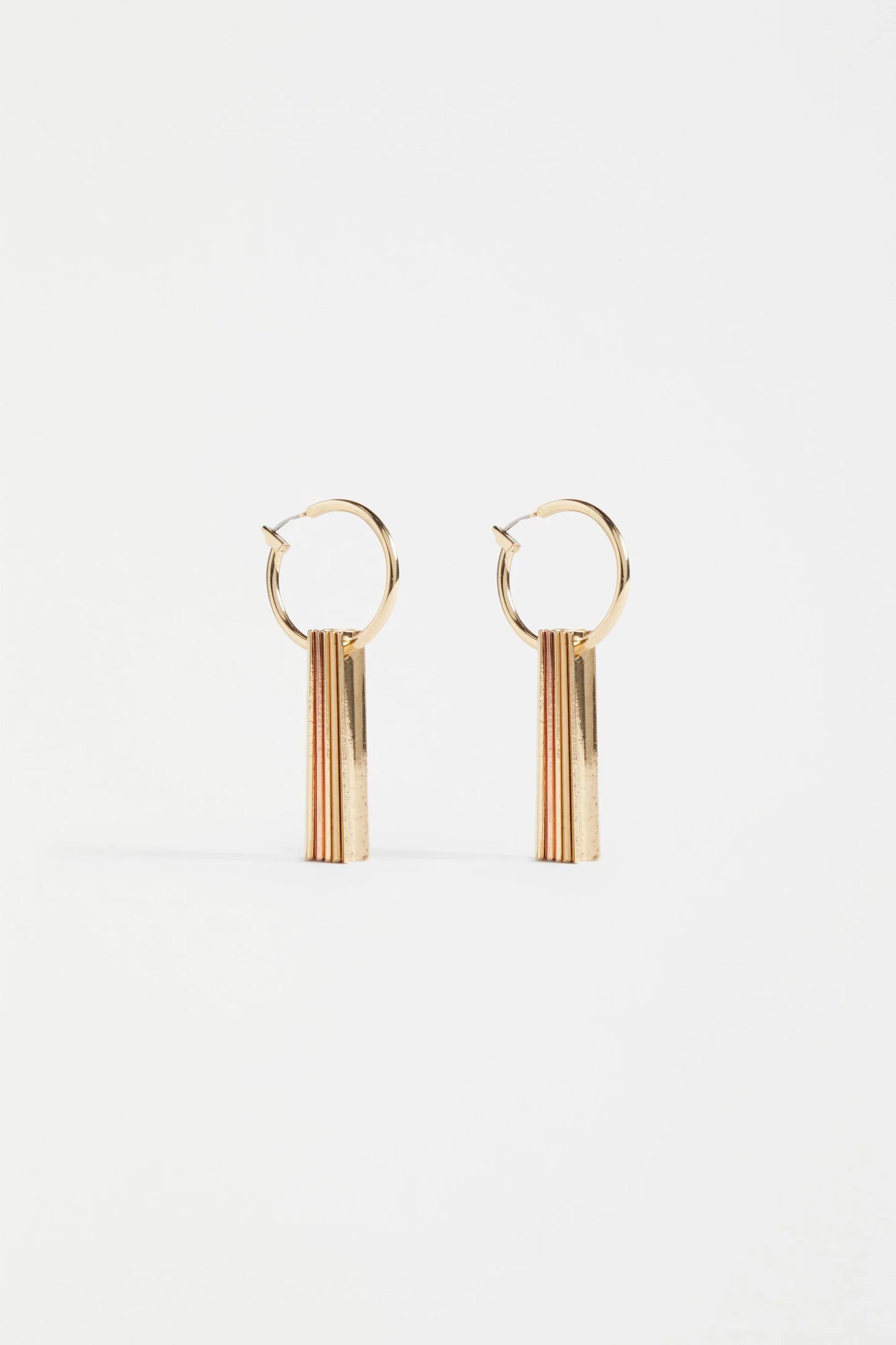 Earrings . Kora Hoop + Drop . Gold