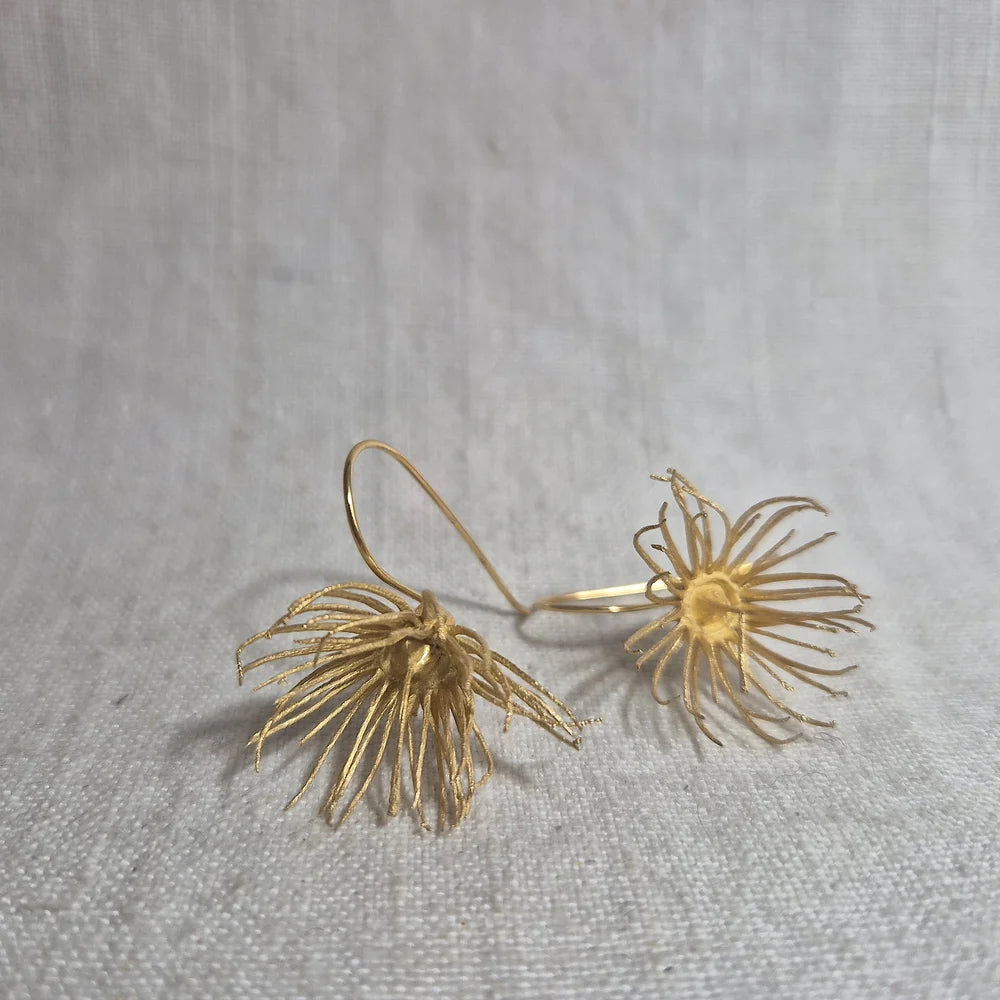 Eucalyptus Flowers . Gold