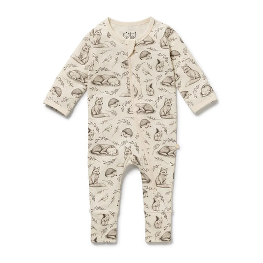 Foxglove Forrest Organic Cotton Zipsuit
