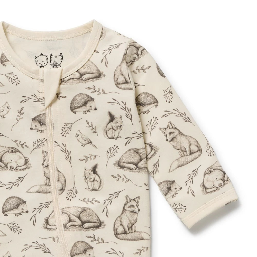 Foxglove Forrest Organic Cotton Zipsuit