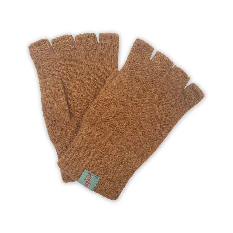 Australian made Fingerless Lambswool Gloves . Various colours