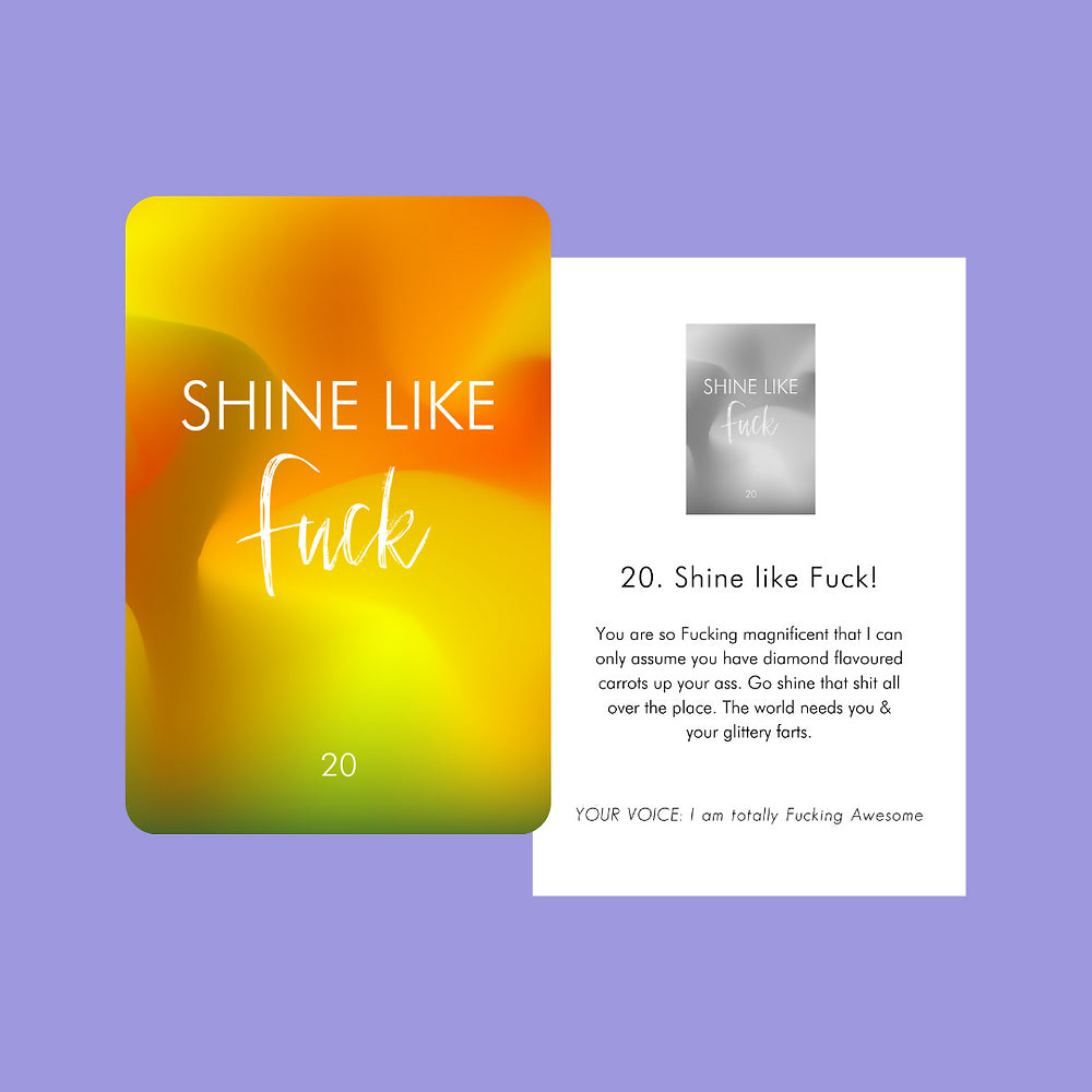 Get Fucking Motivated Oracle Cards