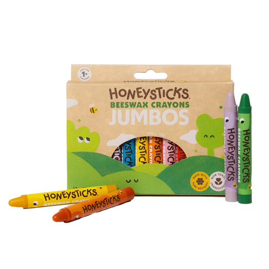 Honeysticks Beeswax Crayons . Jumbo's 12 Pack