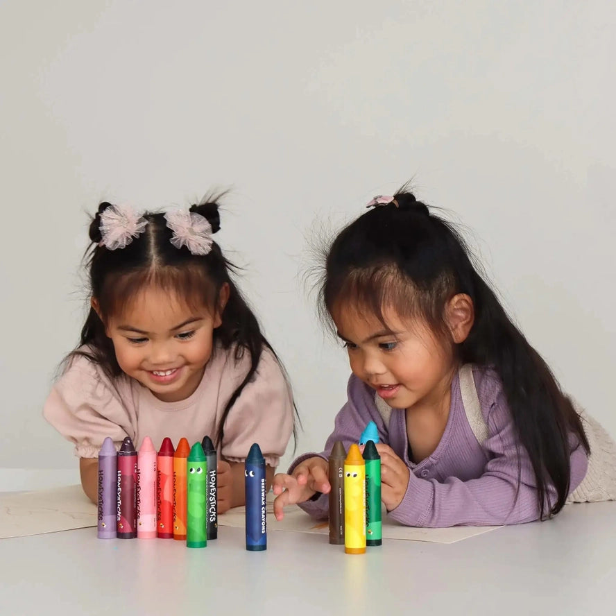 Honeysticks Beeswax Crayons . Jumbo's 12 Pack
