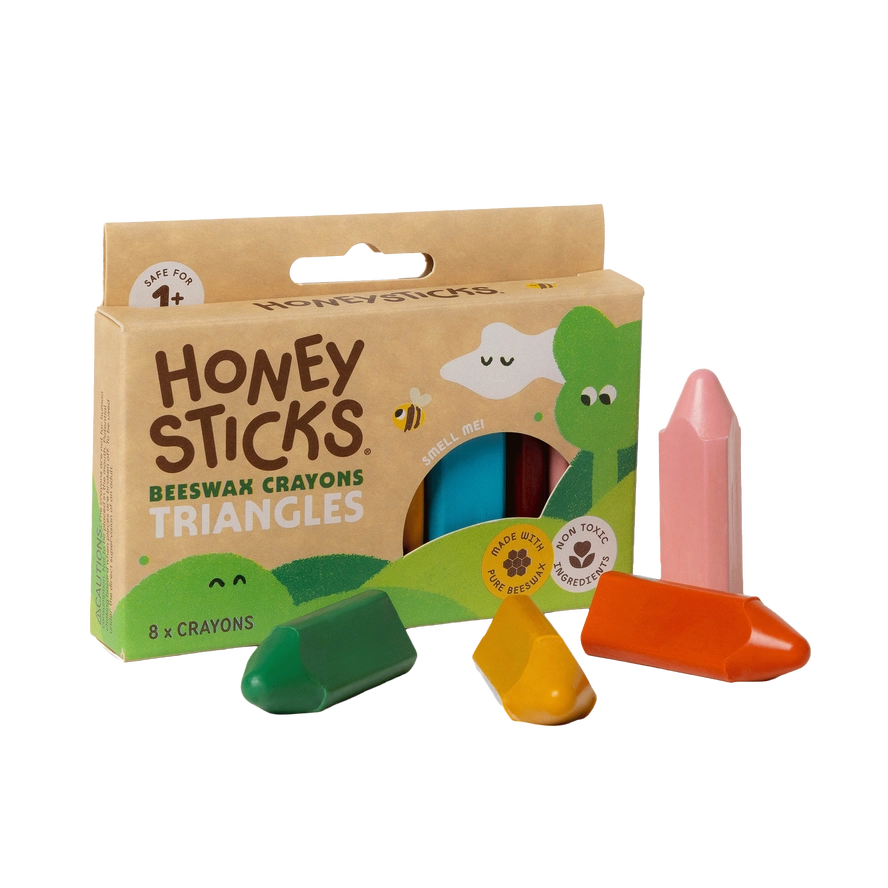 Honeysticks Beeswax Crayons . Triangles