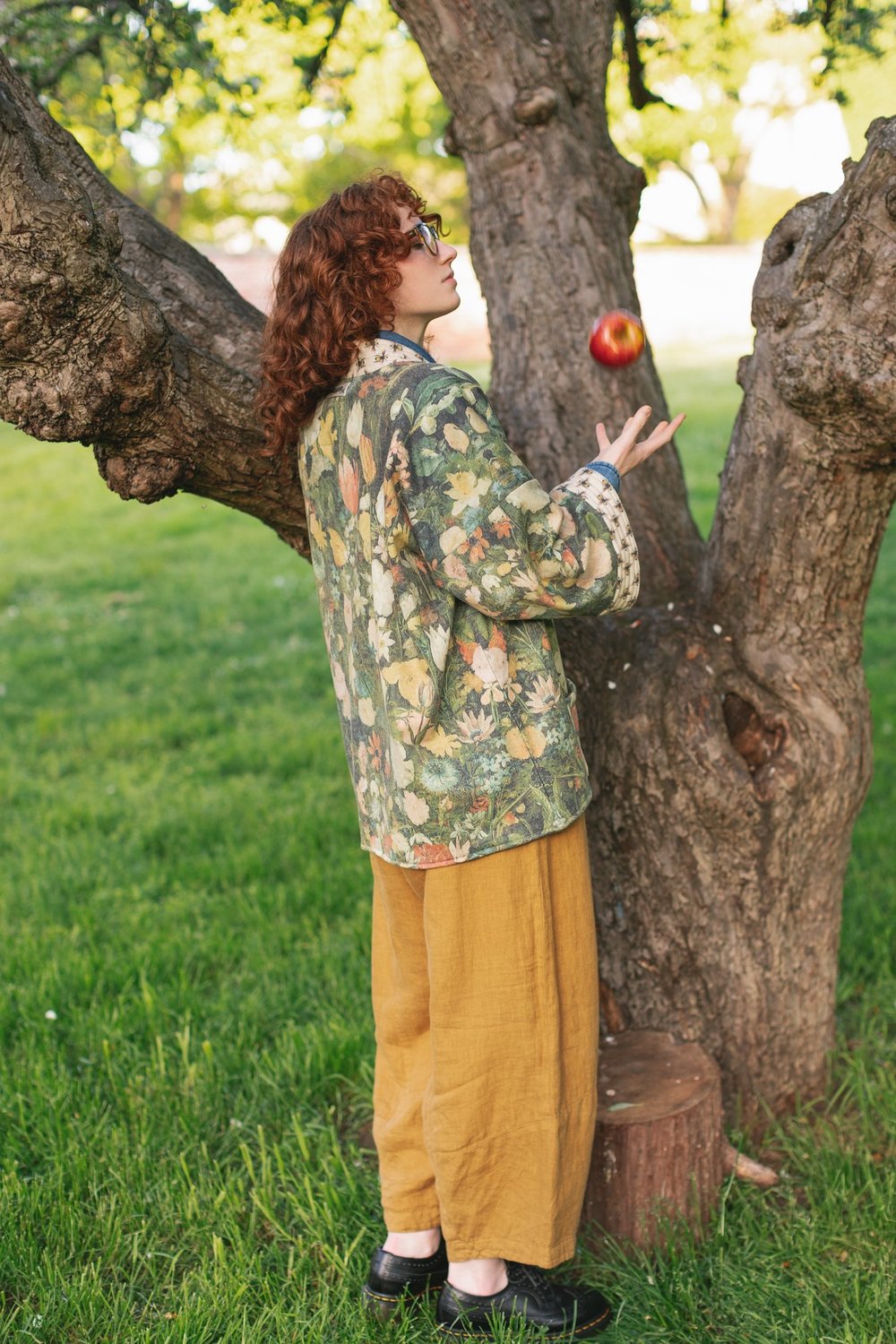 Fleece Cardigan Kimono Jacket . I Dream In Flowers .