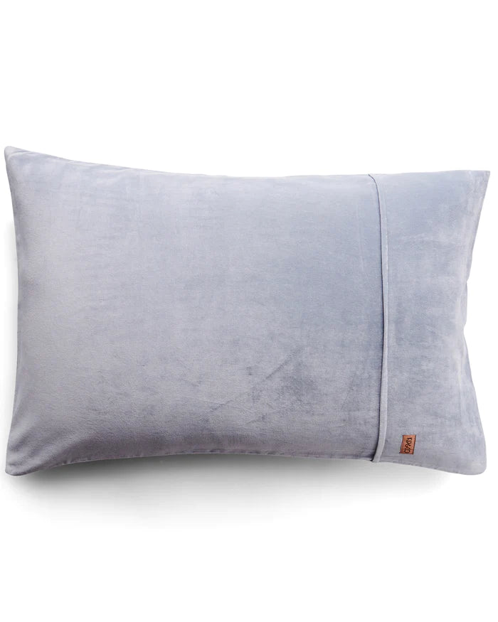 Fog Grey pillowcase set . Velvet
