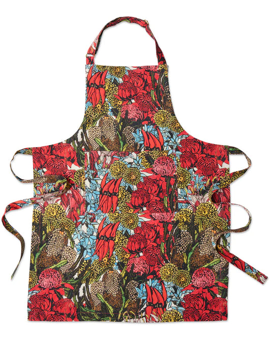Margaret Preston Linen Apron . Bush Natives