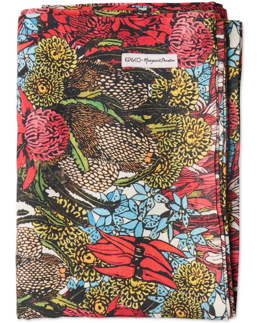 Margaret Preston Linen Table Cloth . Bush Natives . Standard