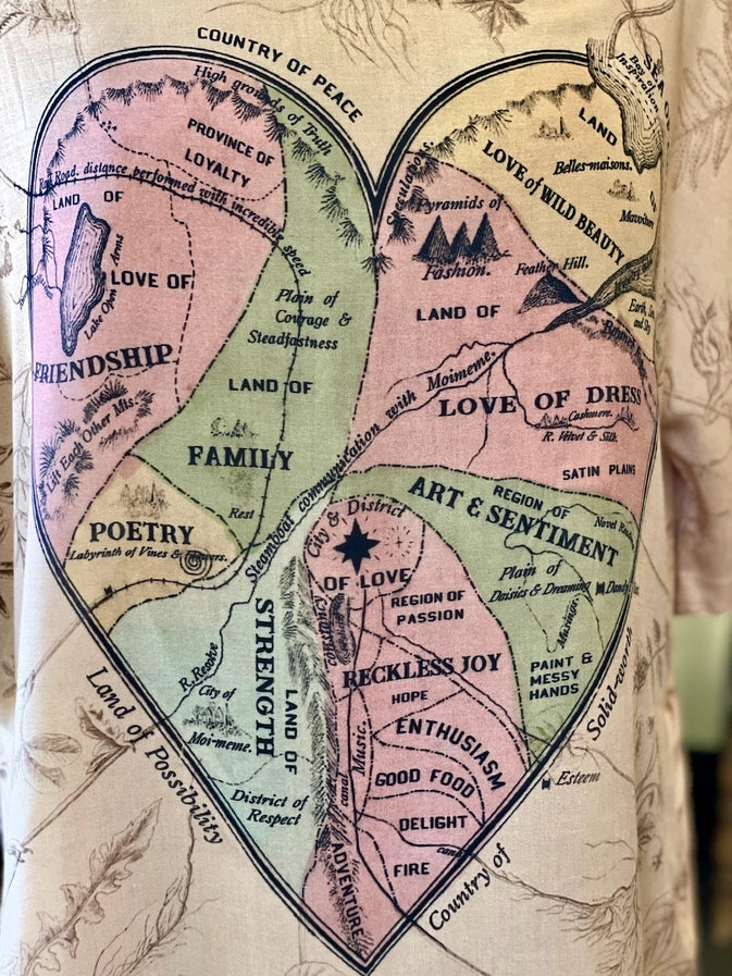 Luxe Tee . Map of My Bohemian Heart