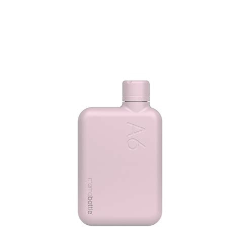 Memobottle . A6 Stainless Steel . Pink Salt