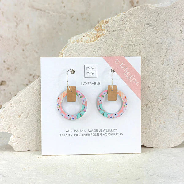 Kelsie Rose . Whimsical Blooms . Small Orbit Hoop Earrings