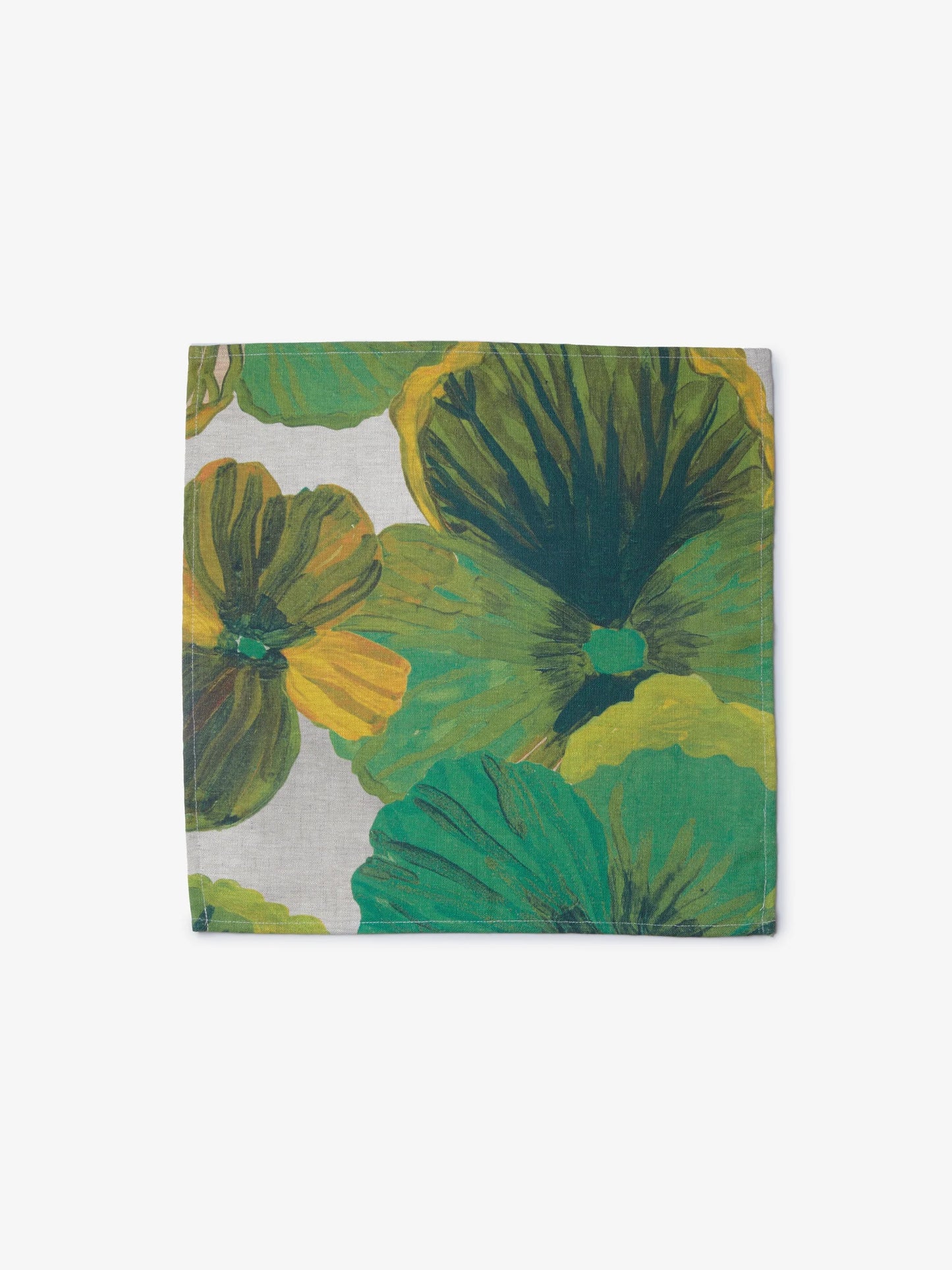 Napkin . Wild Pansy Verde  ARRIVING SOON