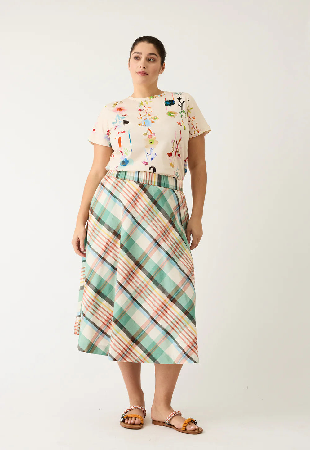 Wave Skirt . Summer Check