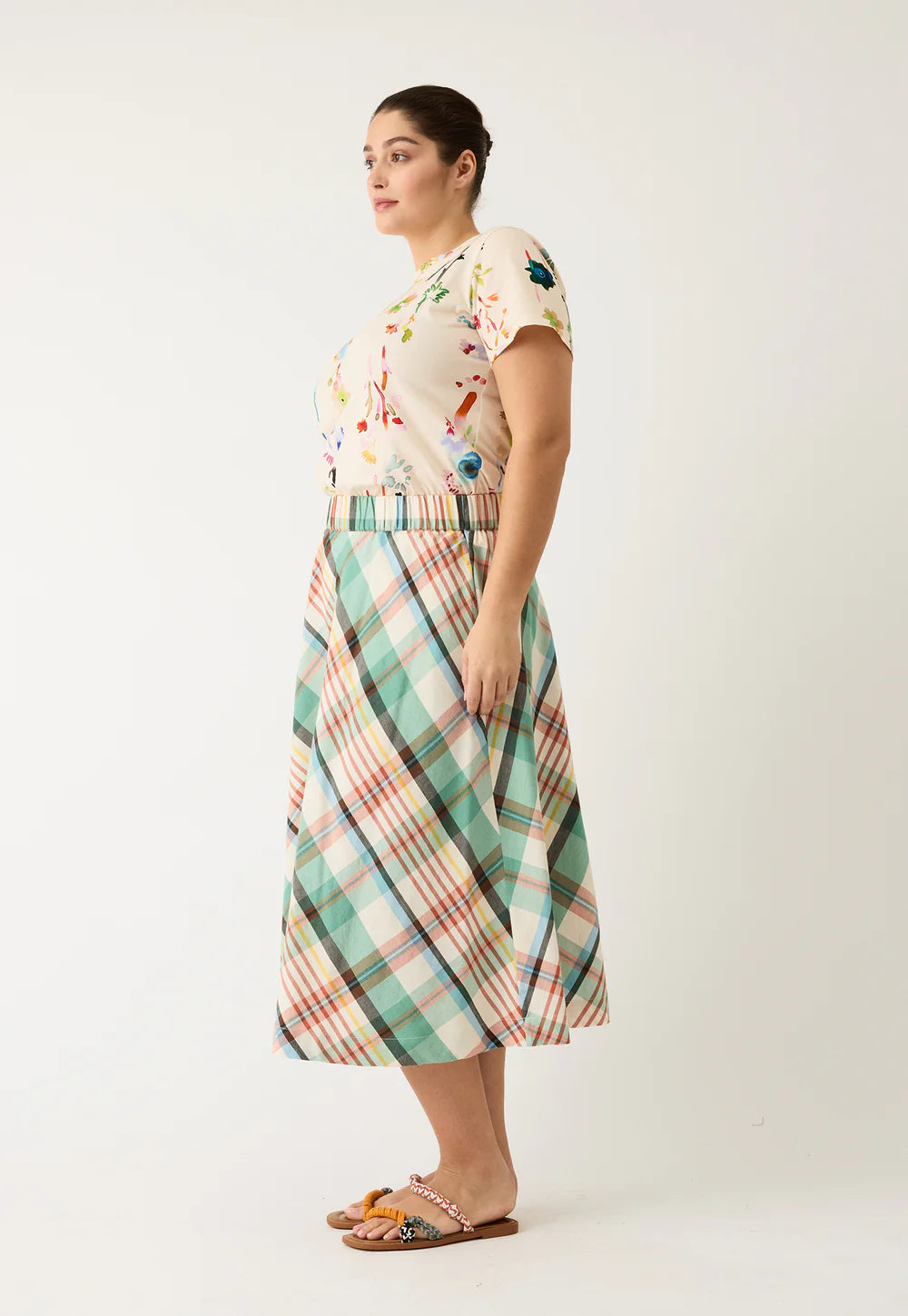 Wave Skirt . Summer Check