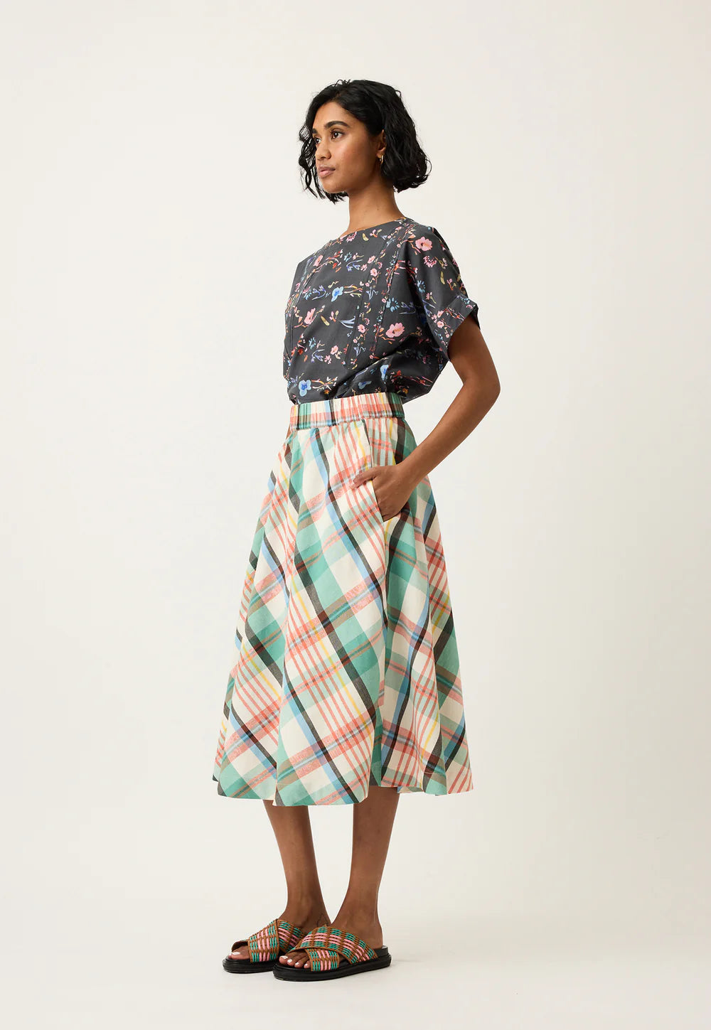 Wave Skirt . Summer Check