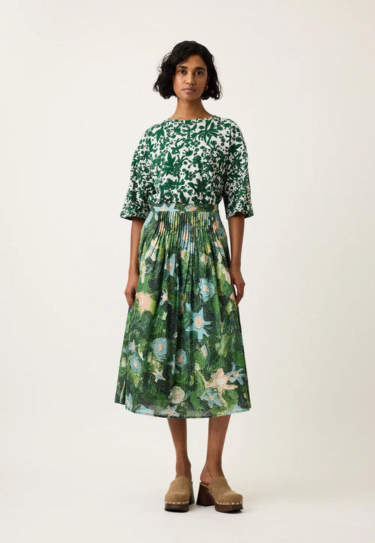 Alma Yoke Skirt . Garden