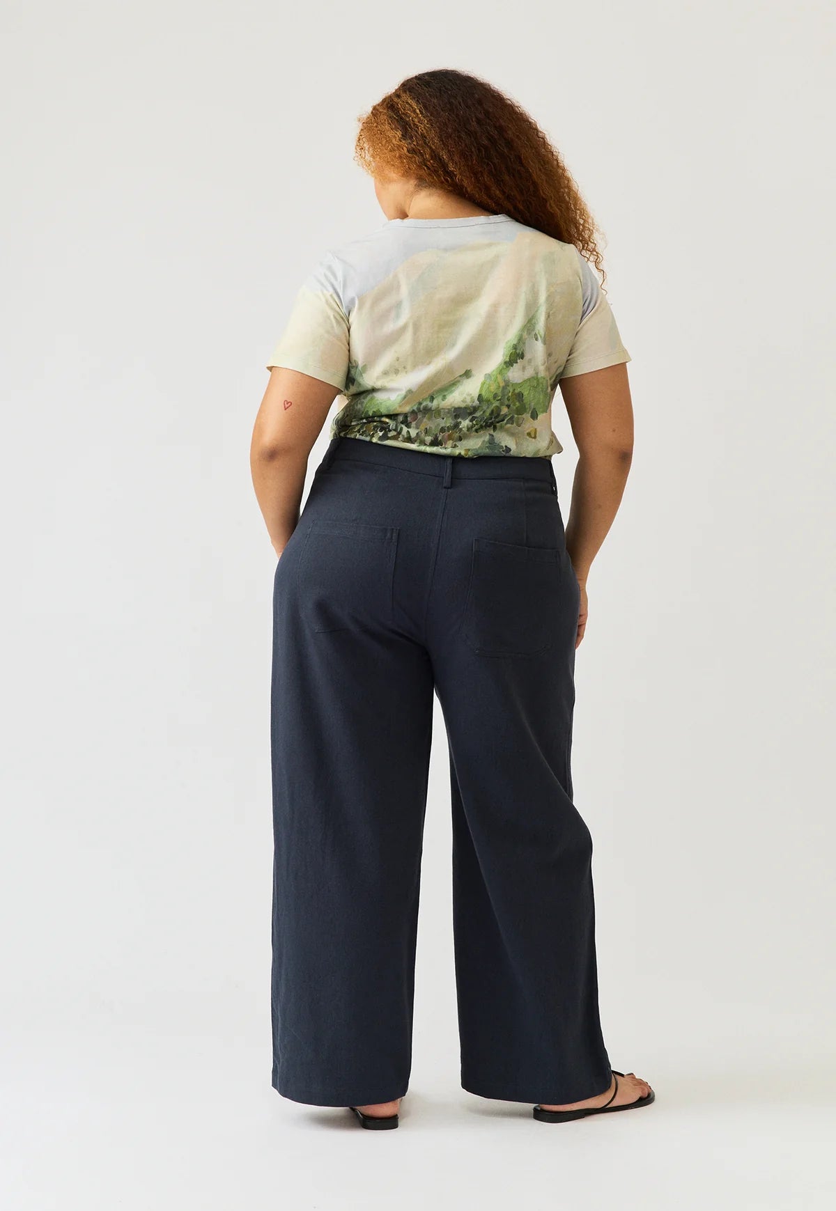 Charlotte Pant . Steel Blue