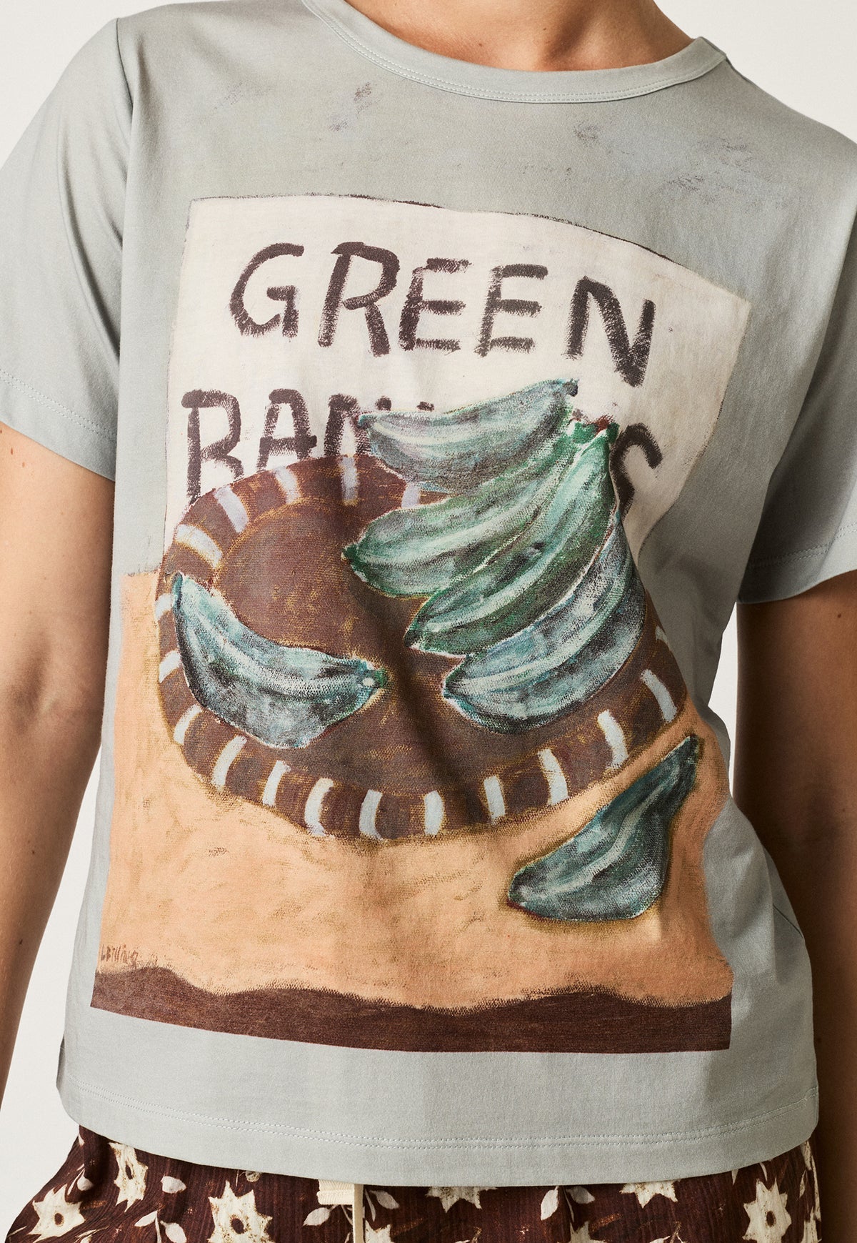 Apollo Tee . Green Bananas