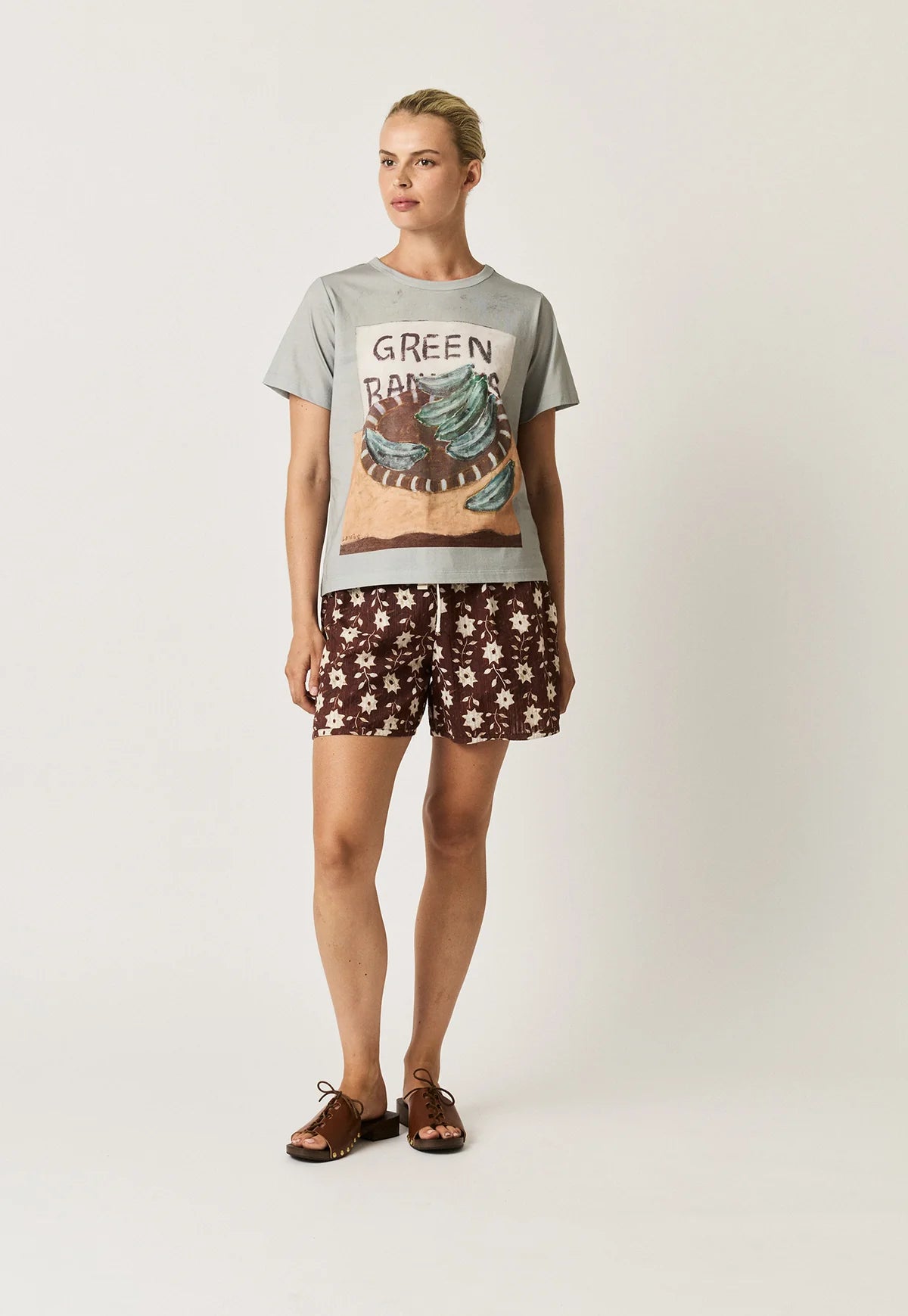 Apollo Tee . Green Bananas