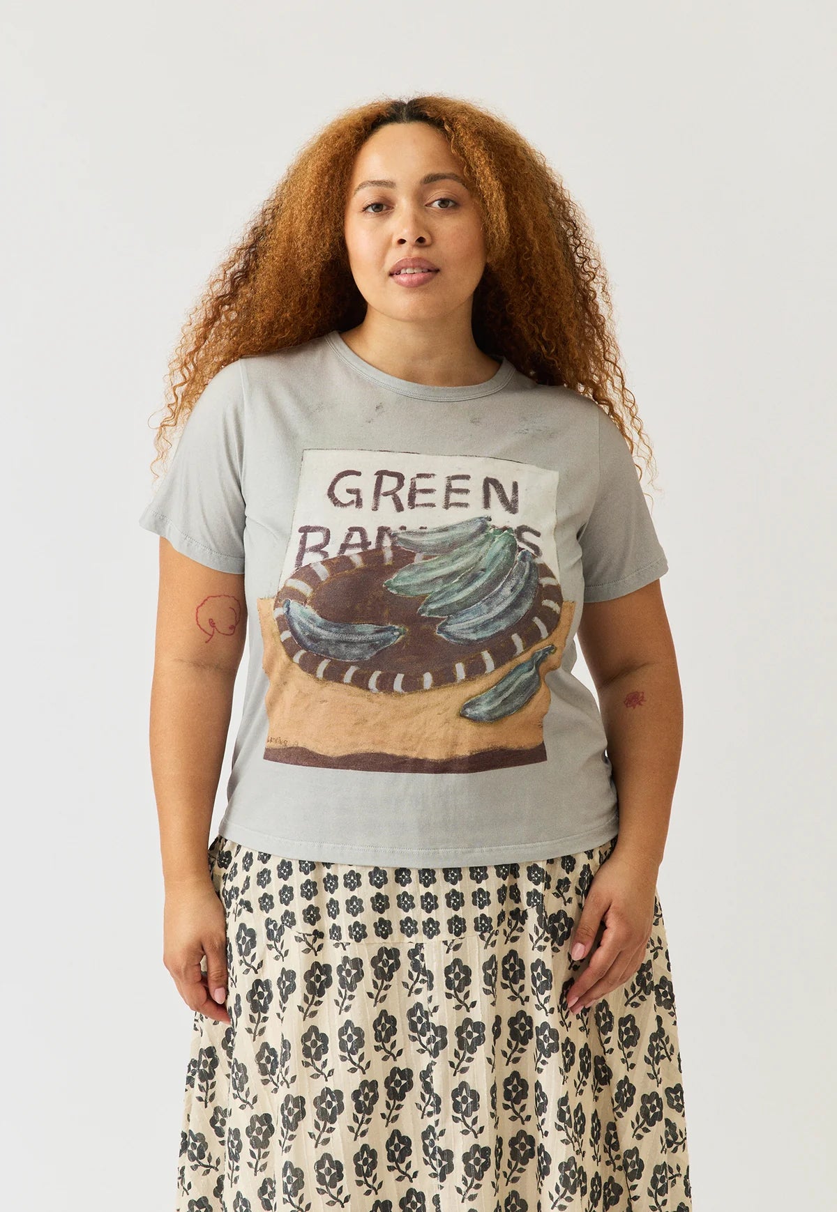 Apollo Tee . Green Bananas