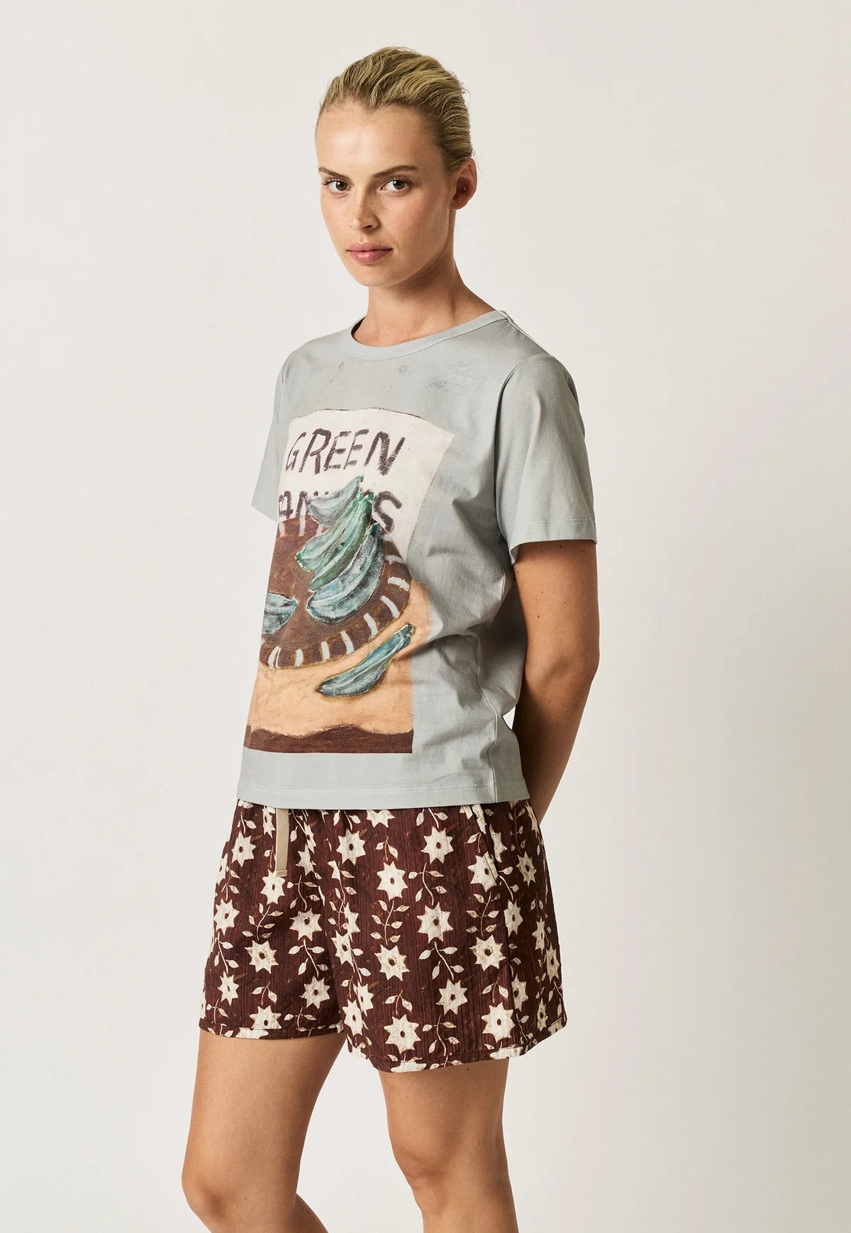 Apollo Tee . Green Bananas